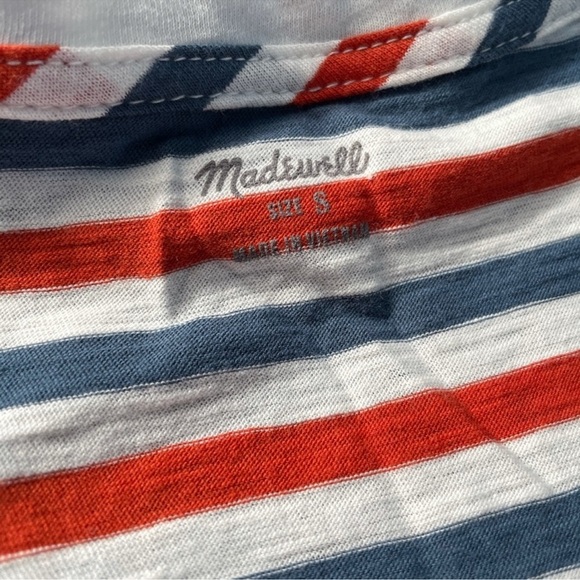 Madewell V-Neck Striped Tank Size Small - Picture 3 of 5
